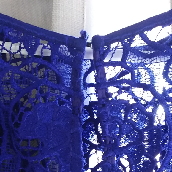 Ladies rotal blue Franklin Lynan dress - Picture 2 of 4